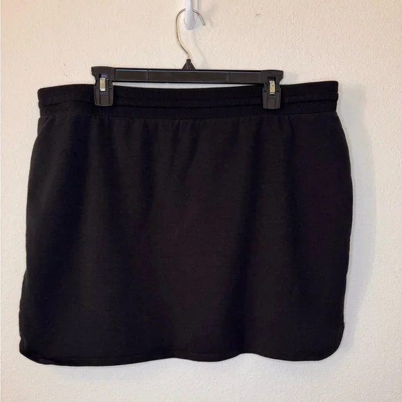 Daily Ritual Black Terry Cloth Skirt XL - Picture 4 of 6